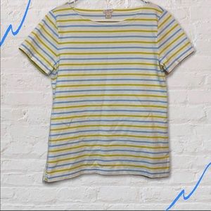 J. Crew striped, short sleeved shirt, size small